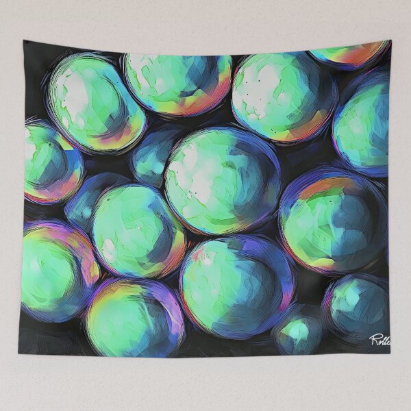 Item preview, GLOWING ORBS SHIMMER designed and sold by ArtbyRolleen.