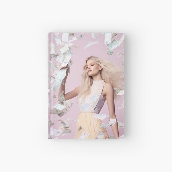 Blonde Woman Money Hardcover Journal