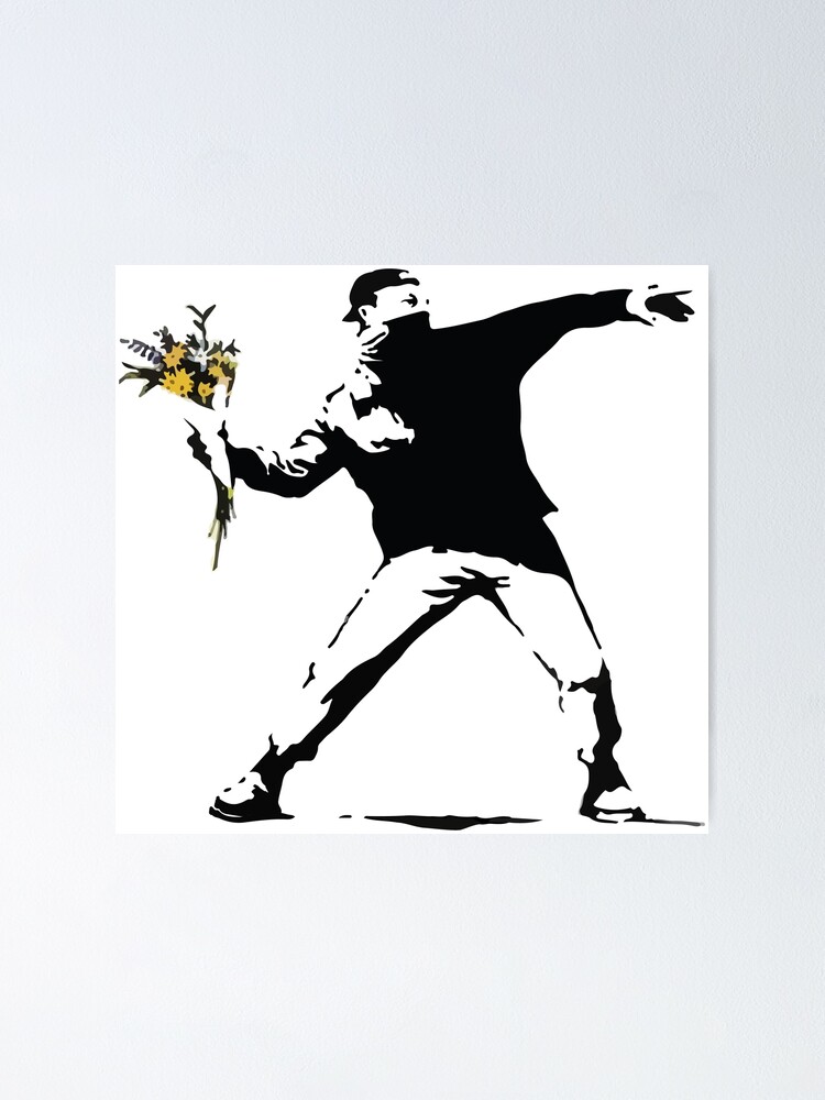 Banksy - The Flower Thrower Poster