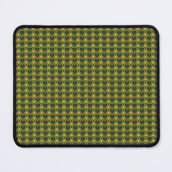 Item preview, One Love Retro Hearts - black, green, gold, on gold designed and sold by Rachel Dash-Williams Creative.