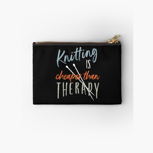 Item preview, Knitting is Cheaper than Therapy designed and sold by whyitsme.