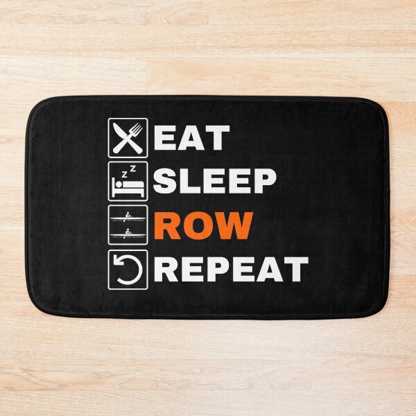 Item preview, Eat Sleep Row Repeat, Orange, Erg Rowing Crew, Rowing Oar, Row Crew designed and sold by Cryptohaven.