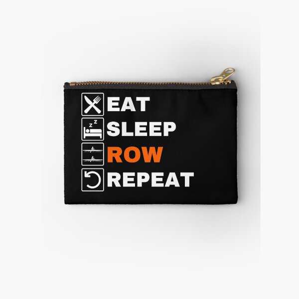 Item preview, Eat Sleep Row Repeat, Orange, Erg Rowing Crew, Rowing Oar, Row Crew designed and sold by Cryptohaven.