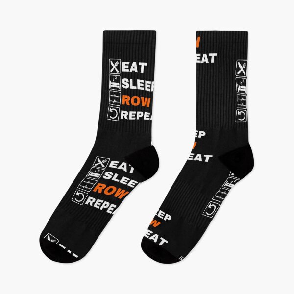 Item preview, Eat Sleep Row Repeat, Orange, Erg Rowing Crew, Rowing Oar, Row Crew designed and sold by Cryptohaven.