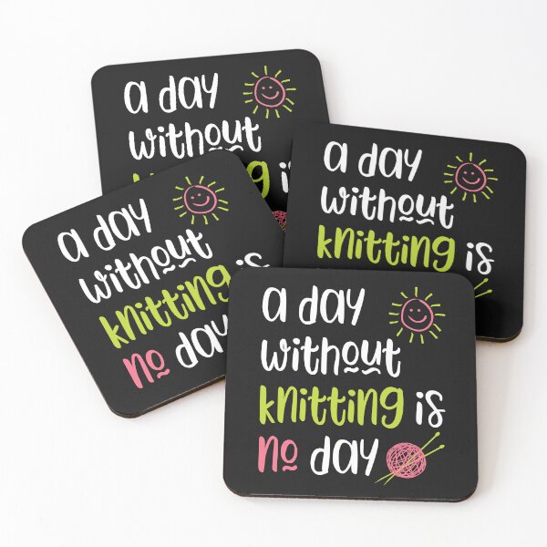 Item preview, A Day Without Knitting is No Day designed and sold by whyitsme.