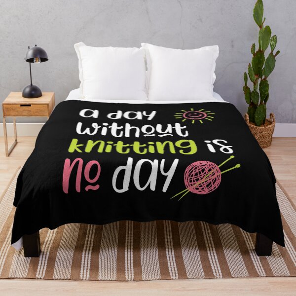 Item preview, A Day Without Knitting is No Day designed and sold by whyitsme.