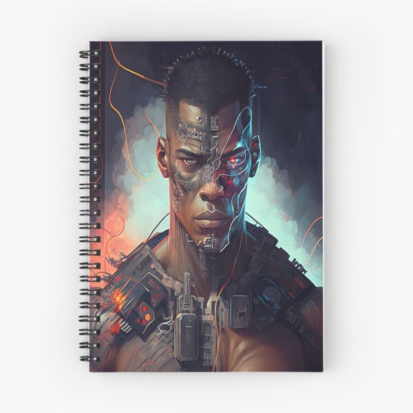 Item preview, futuristic cyber guy designed and sold by carpenterblaise.