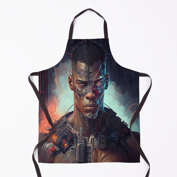 Item preview, futuristic cyber guy designed and sold by carpenterblaise.