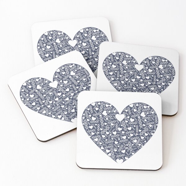Item preview, DNA heart dark blue designed and sold by Lady-Frost.