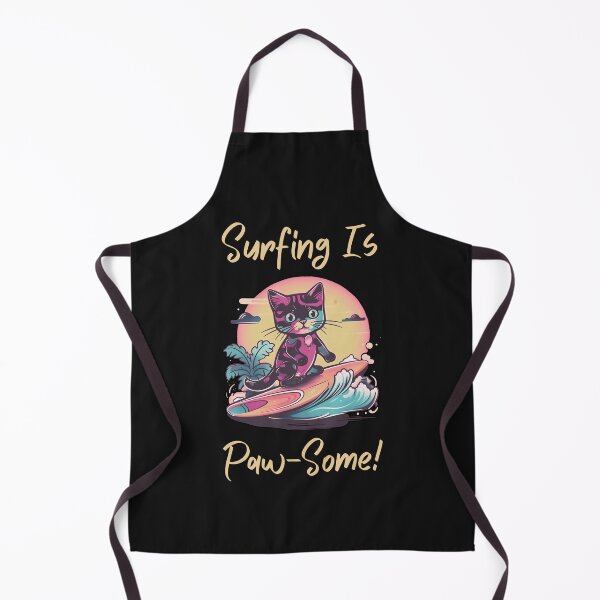 Item preview, Retro Kitty Surfer designed and sold by HappyLifeCreate.