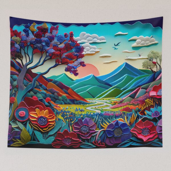 Item preview, Modern Landscape with 3D Effect designed and sold by MTJ-Mushrooms.