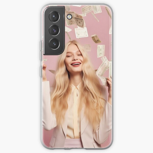 Blonde Woman Money  Samsung Galaxy Soft Case