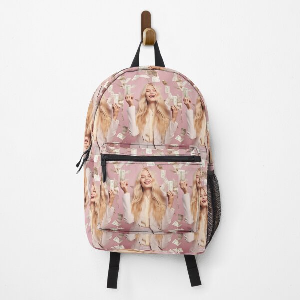 Blonde Woman Money Backpack
