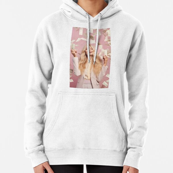 Blonde Woman Money Pullover Hoodie