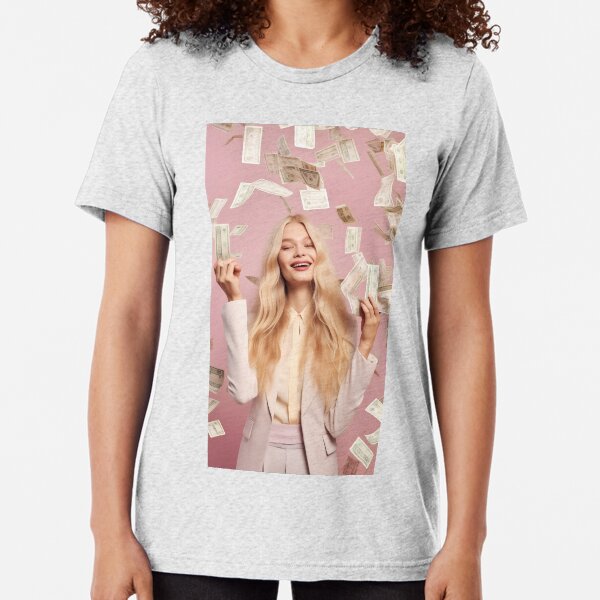 Blonde Woman Money Tri-blend T-Shirt