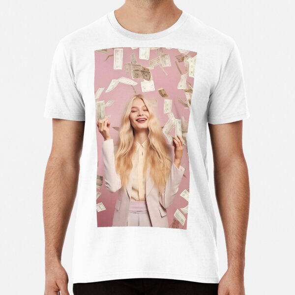 Blonde Woman Money Premium T-Shirt