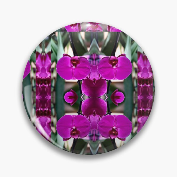 Item preview, Mirrored Abstract Purple Orchid designed and sold by ALEX PHOTO DREAMS.