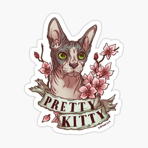 Pretty Kitty Glossy Sticker