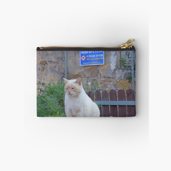 Item preview, Greek Cat with Dogs forbidden sign designed and sold by Random Railways.