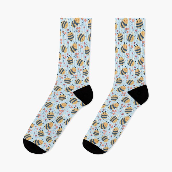 Item preview, Kawaii Bee Pattern designed and sold by sunburstdesigns.