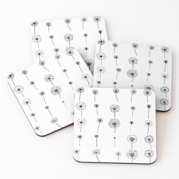 Item preview, Dandelions black on white collage designed and sold by JaReVa.