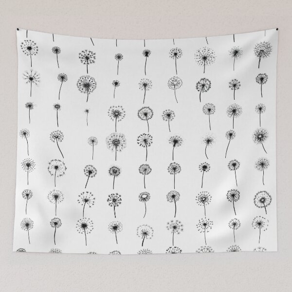 Item preview, Dandelions black on white collage designed and sold by JaReVa.