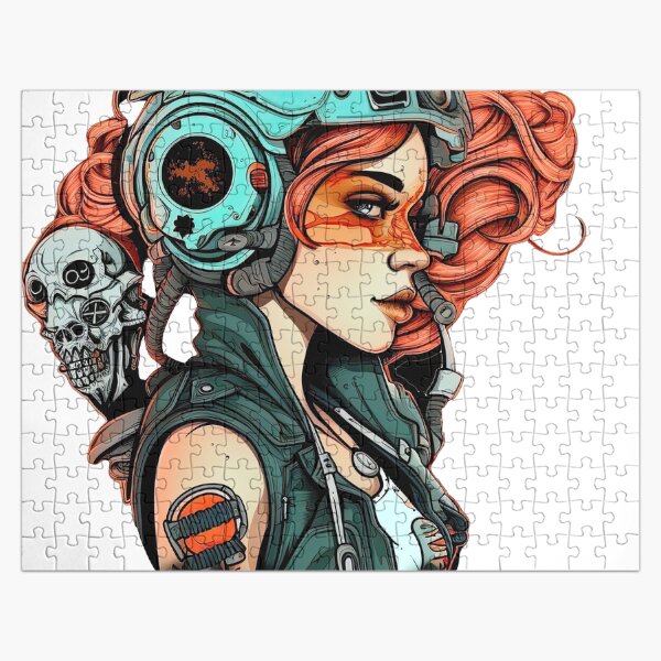 Retropunk Design #9 Jigsaw Puzzle