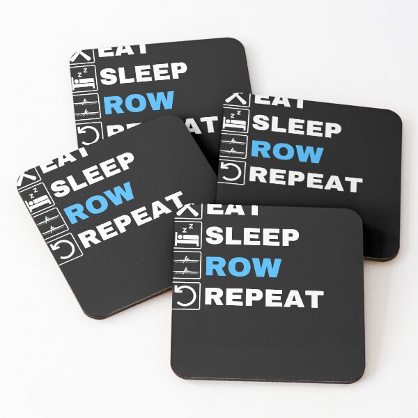 Item preview, Eat Sleep Row Repeat, Blue, Erg Rowing Crew, Rowing Oar, Row Crew designed and sold by Cryptohaven.