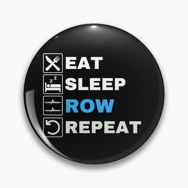 Item preview, Eat Sleep Row Repeat, Blue, Erg Rowing Crew, Rowing Oar, Row Crew designed and sold by Cryptohaven.