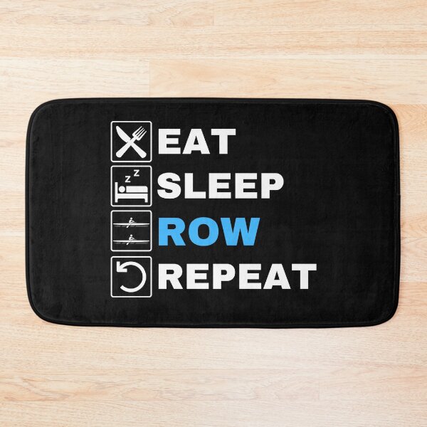 Item preview, Eat Sleep Row Repeat, Blue, Erg Rowing Crew, Rowing Oar, Row Crew designed and sold by Cryptohaven.