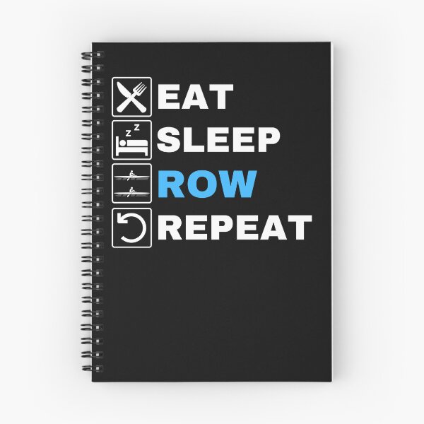 Item preview, Eat Sleep Row Repeat, Blue, Erg Rowing Crew, Rowing Oar, Row Crew designed and sold by Cryptohaven.