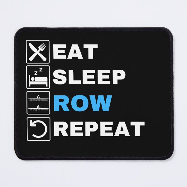 Item preview, Eat Sleep Row Repeat, Blue, Erg Rowing Crew, Rowing Oar, Row Crew designed and sold by Cryptohaven.