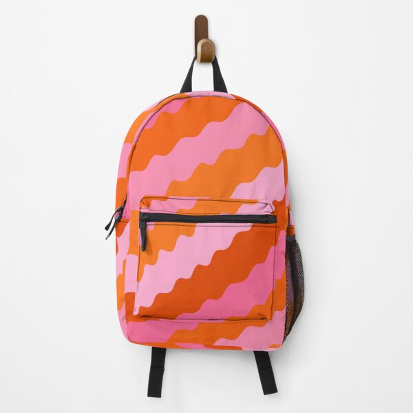 Item preview, Wavy, Orange and Pink, Stripes designed and sold by OneThreeSix.