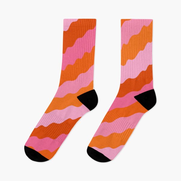 Item preview, Wavy, Orange and Pink, Stripes  designed and sold by OneThreeSix.