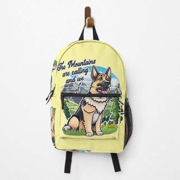 Item preview, The mountains are calling German shepherd hiking edition designed and sold by polygrafix.