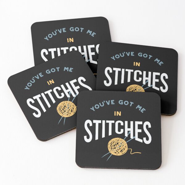 Item preview, Knitting Pun You've Got Me in Stitches designed and sold by whyitsme.