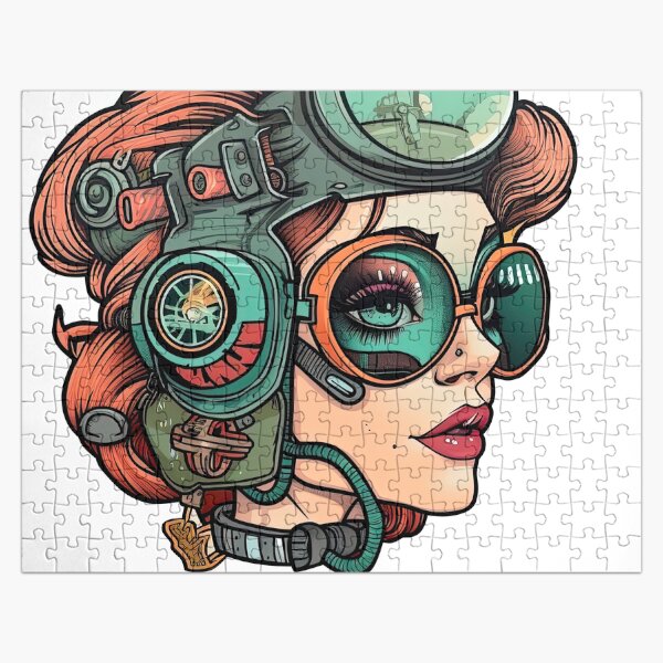 Retropunk Design #10 Jigsaw Puzzle