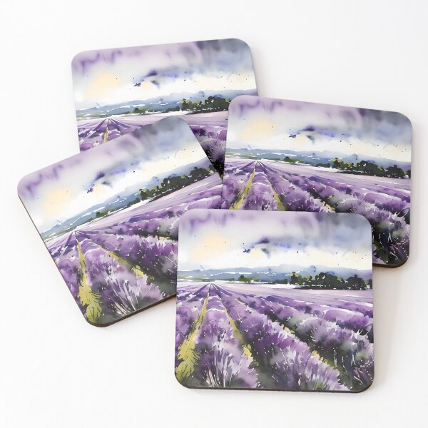 Item preview, Field of Lavendar designed and sold by DmBWatercolours.