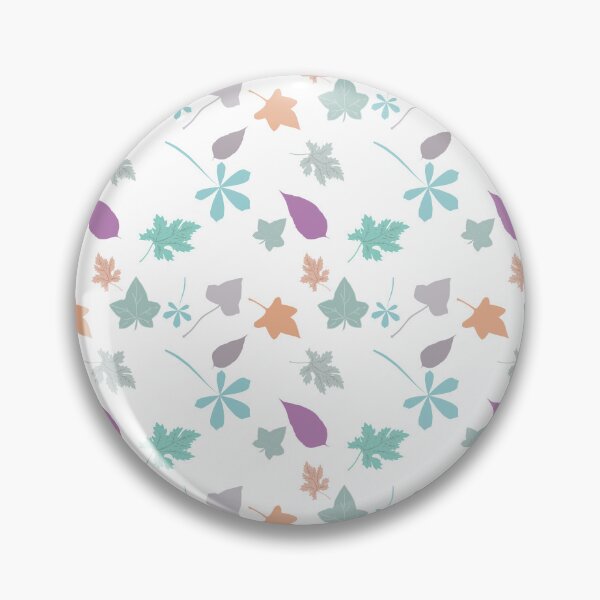 Item preview, Gentle Emerald and Shades of Lavender Leaves Pattern designed and sold by Africadora.