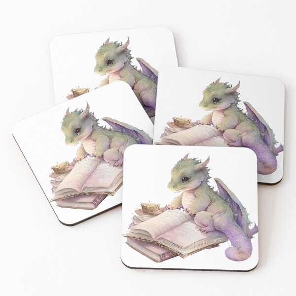 Item preview, Cute Baby Dragon Reading  Book designed and sold by zzibel.