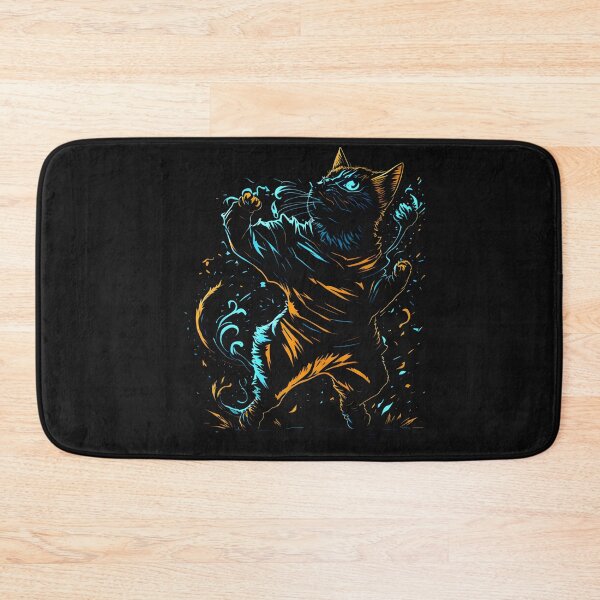 Item preview, Cat Daddy Black Cat Vintage Eighties Style Cat Retro III - Our Funny & Cute Cat Design designed and sold by Chromatic-Art.