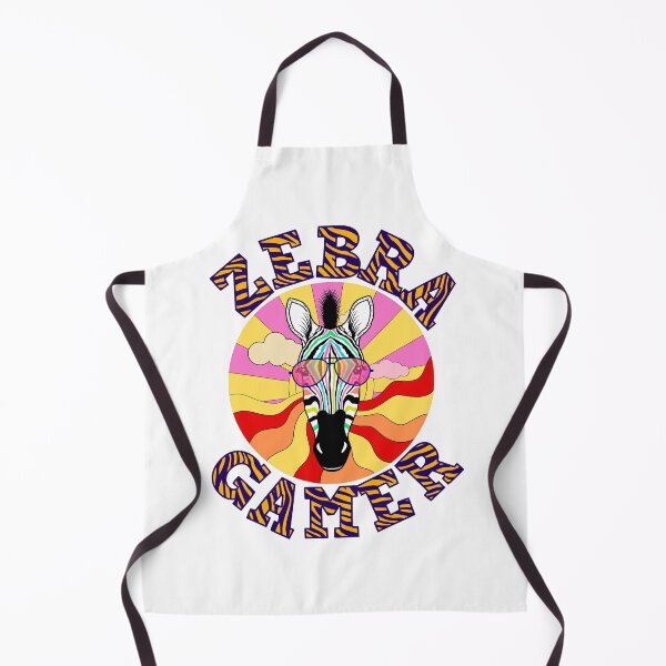 Item preview, Zebra Gamer - Retro Style Design with Cool Sunglasses designed and sold by ElLocoMus.