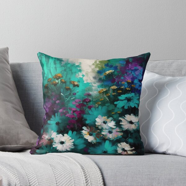 Artikelvorschau, Aquamariner Impressionismus-Blumenstil #03 entworfen und verkauft von PrintMeOver.