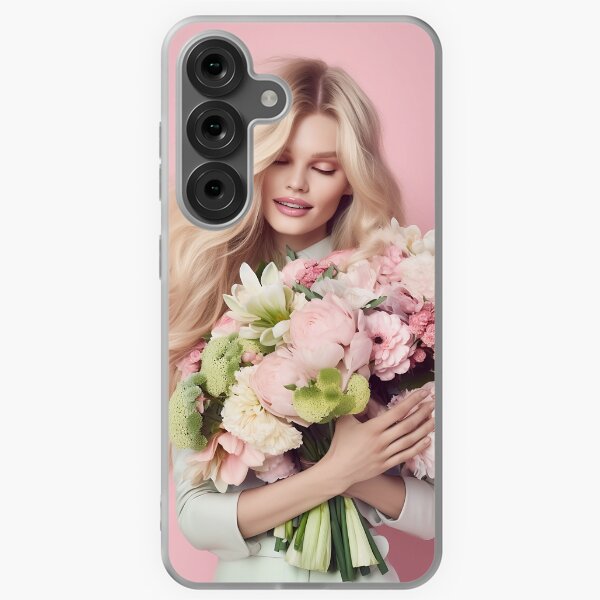 Women with bouquet Samsung Galaxy Soft Case