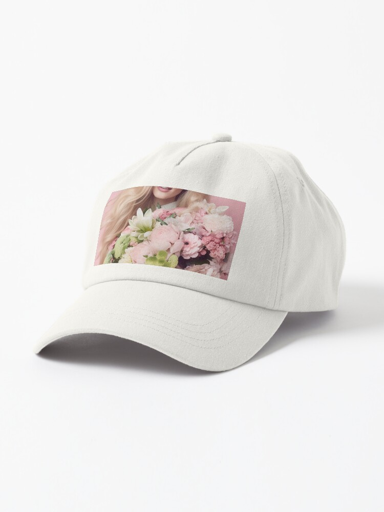 Thumbnail 1 of 7, Cap, Women with bouquet designed and sold by alicemonbercomp.