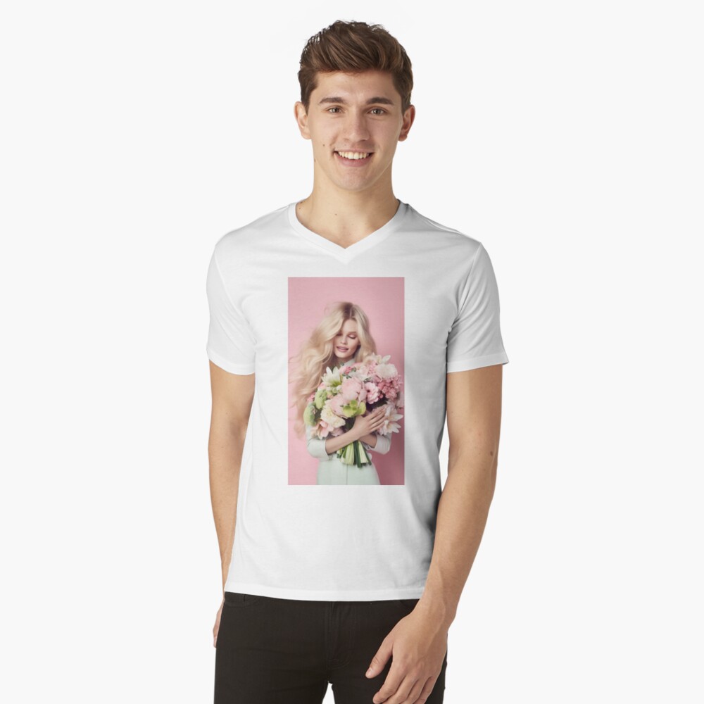 Item preview, V-Neck T-Shirt designed and sold by alicemonbercomp.