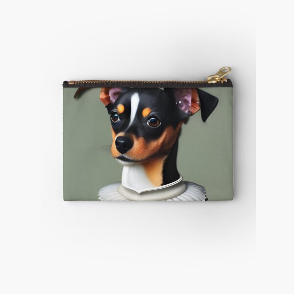 Item preview, Toy terrier in renaissance ruff collar designed and sold by lulu-o-lulu.