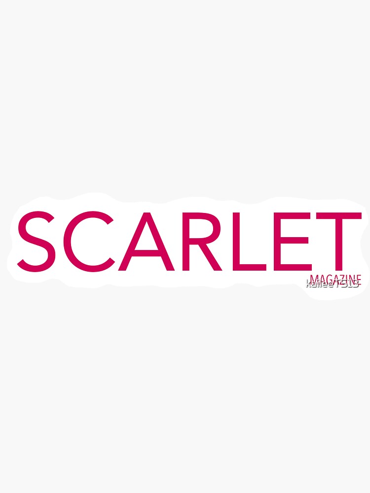 Scarlet Magazine Sticker For Sale By Kaileets13 Redbubble 