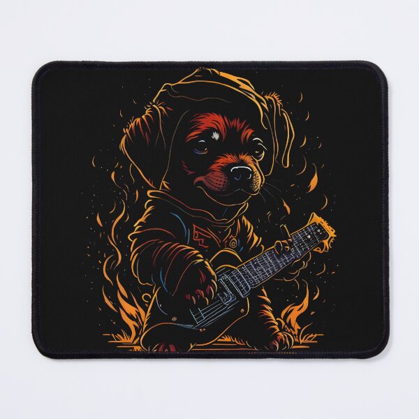 Item preview, Pawsome Pals: Our Furry Friend Playing A Guitar - Our Funny & Cute Dog Design designed and sold by Chromatic-Art.