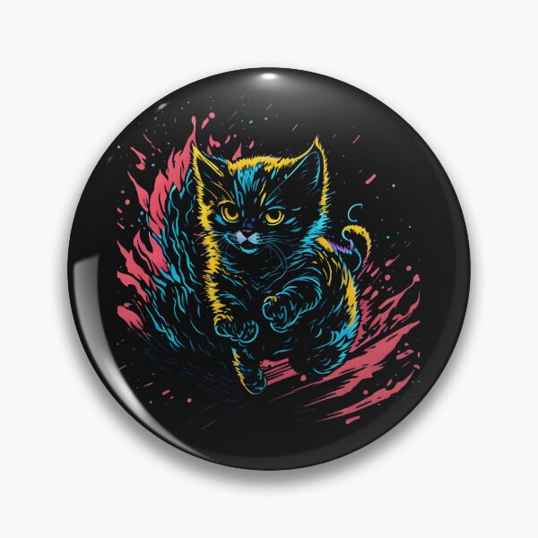 Item preview, Cat Daddy Black Cat Vintage Eighties Style Cat Retro II- Our Funny & Cute Cat Design designed and sold by Chromatic-Art.